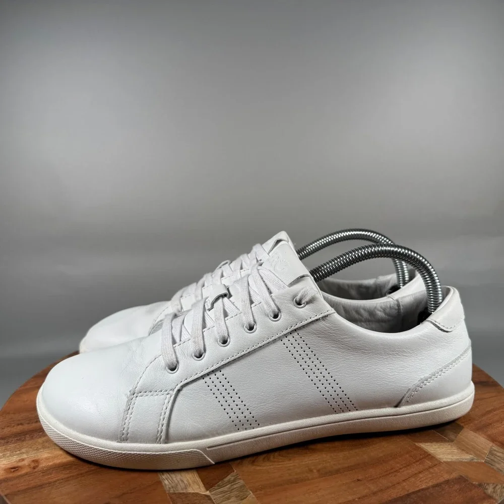 Xero Shoes Dillon Leather White Barefoot Minimalist Sneakers Womens 10 FW24
